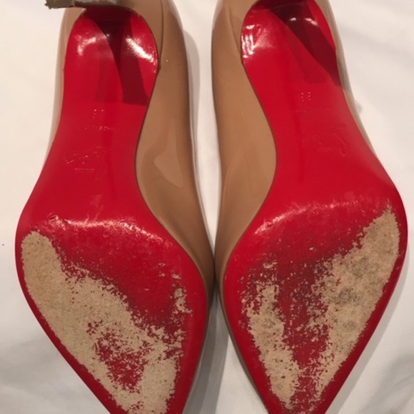 Christian Louboutin Pigalle 100 Patent-Nude - Picture 3 of 6